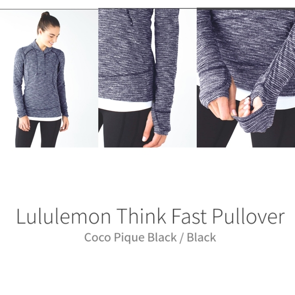 Lululemon Think Fast Pull over 1/2 Zip - Picture 4 of 4
